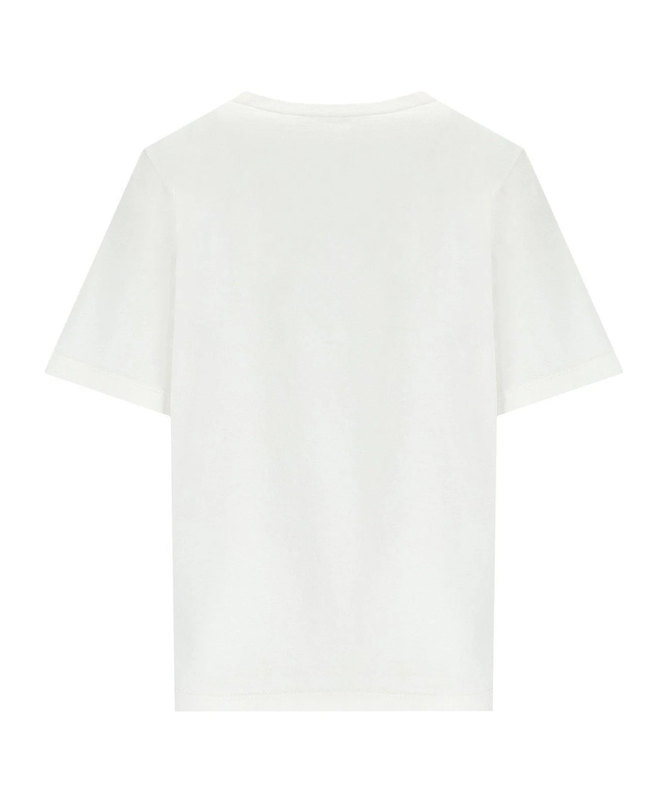 Dsquared2 Easy Fit White T-shirt With Rhinestones In White