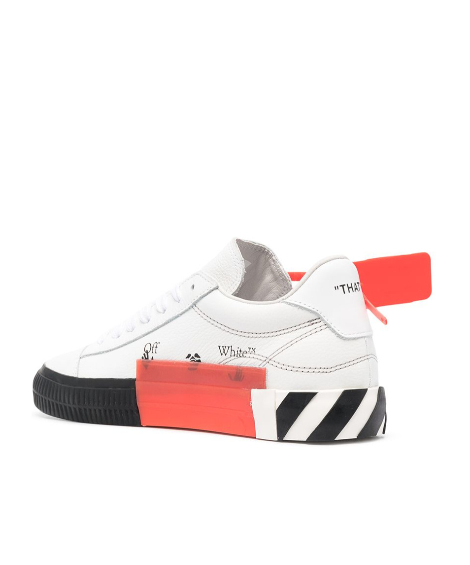 Off-white Vulcanized Low-top Sneakers In White