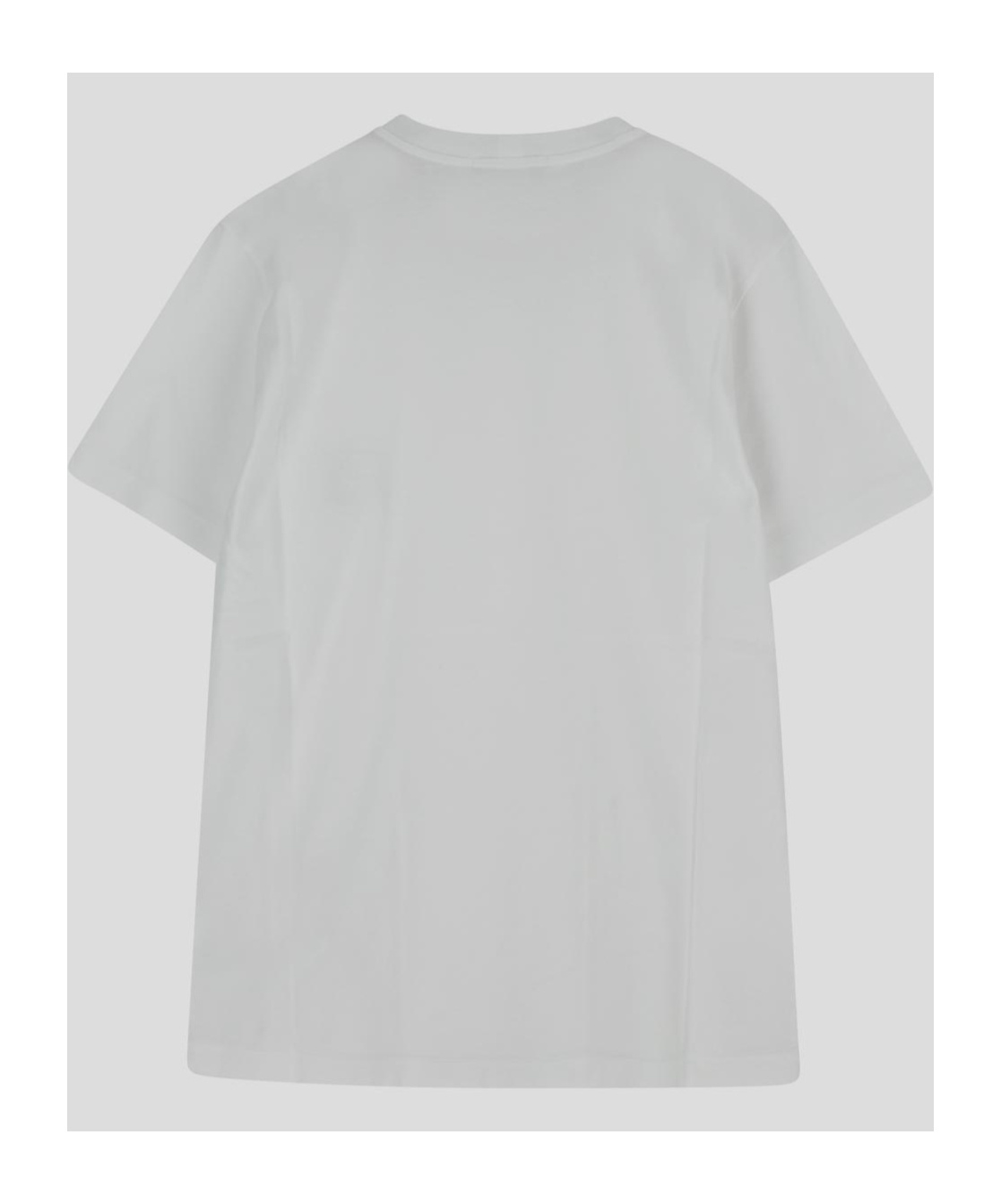 Stone Island Junior Compass-patch Crewneck T-shirt In White