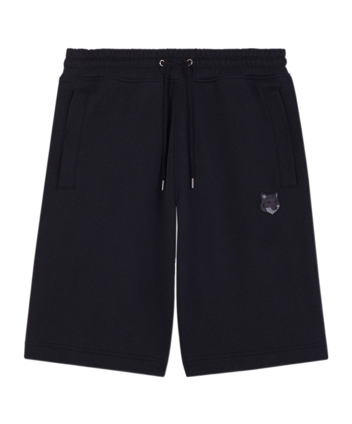 Maison Kitsuné Fox-patch Track Shorts In Black