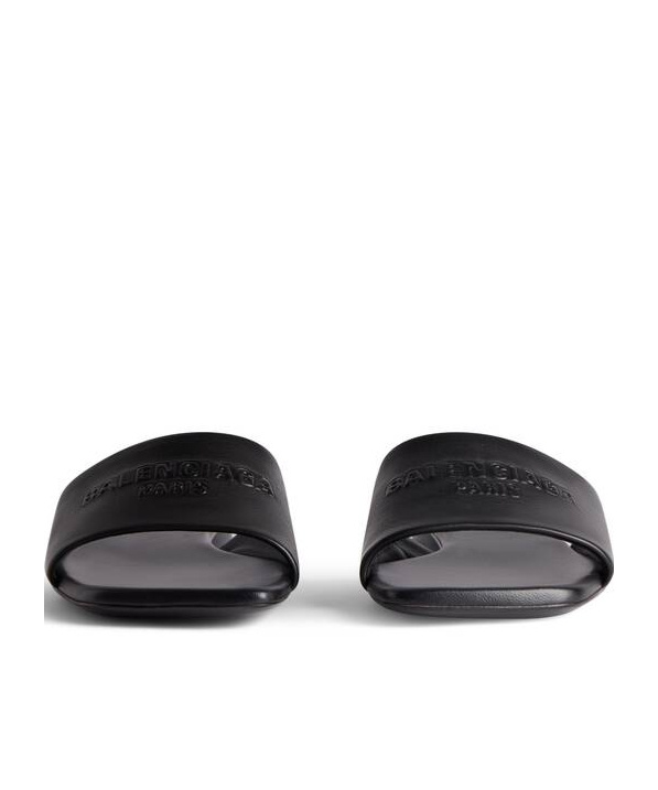 Shop Balenciaga Women's Duty Free Flat Sandal In Black