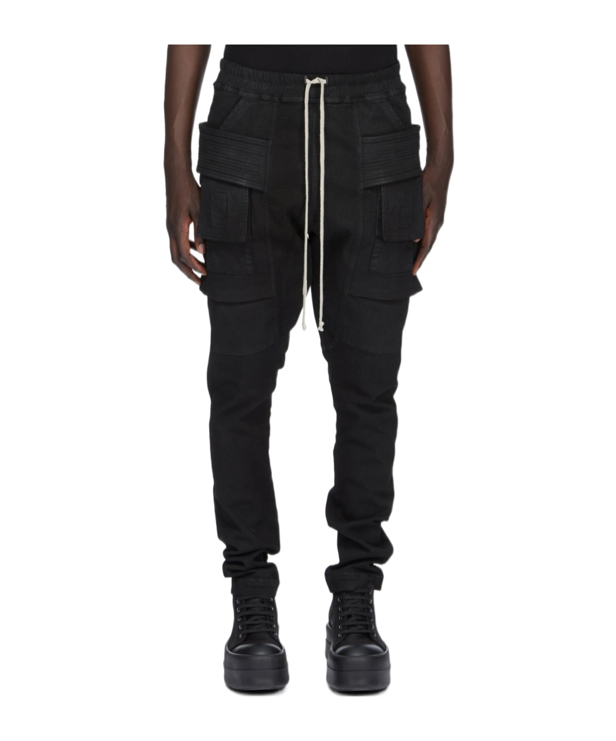 Shop Rick Owens Drkshdw Creatch Cargo Trousers In Black