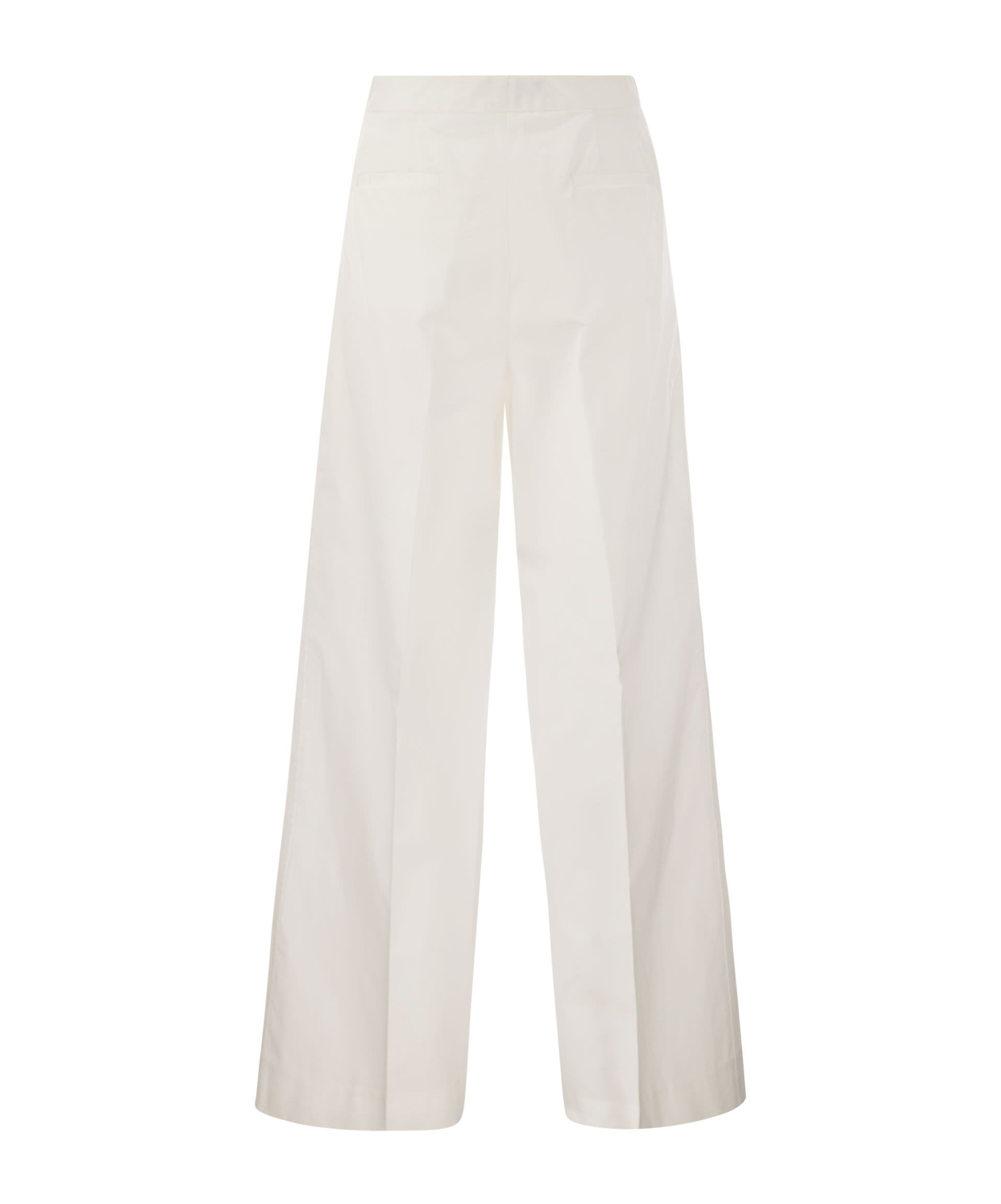 Shop Fabiana Filippi Wide-leg Pleated Tailored Trousers In White