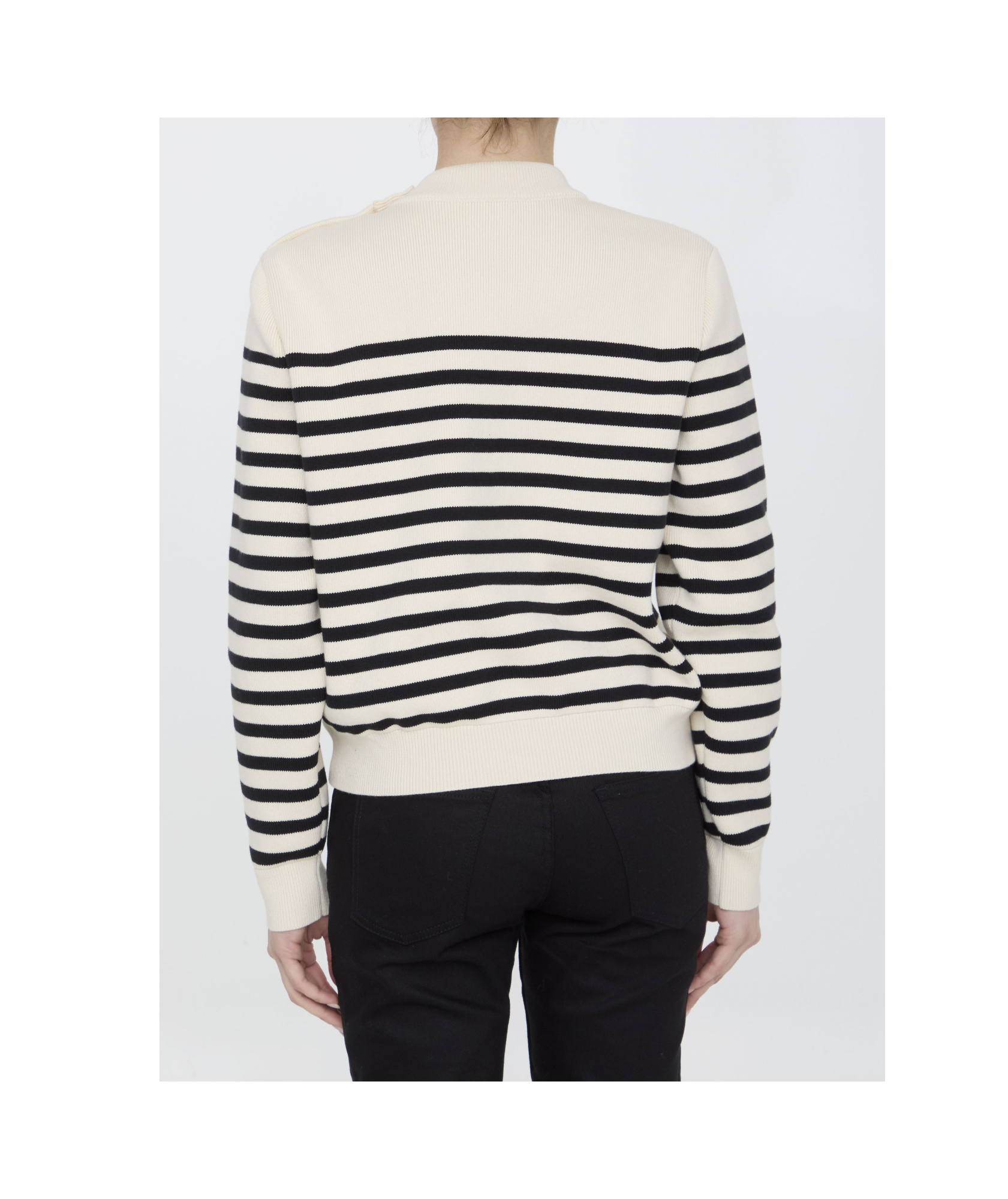Celine Sweater With Hood In Alpaca Wool In Black
