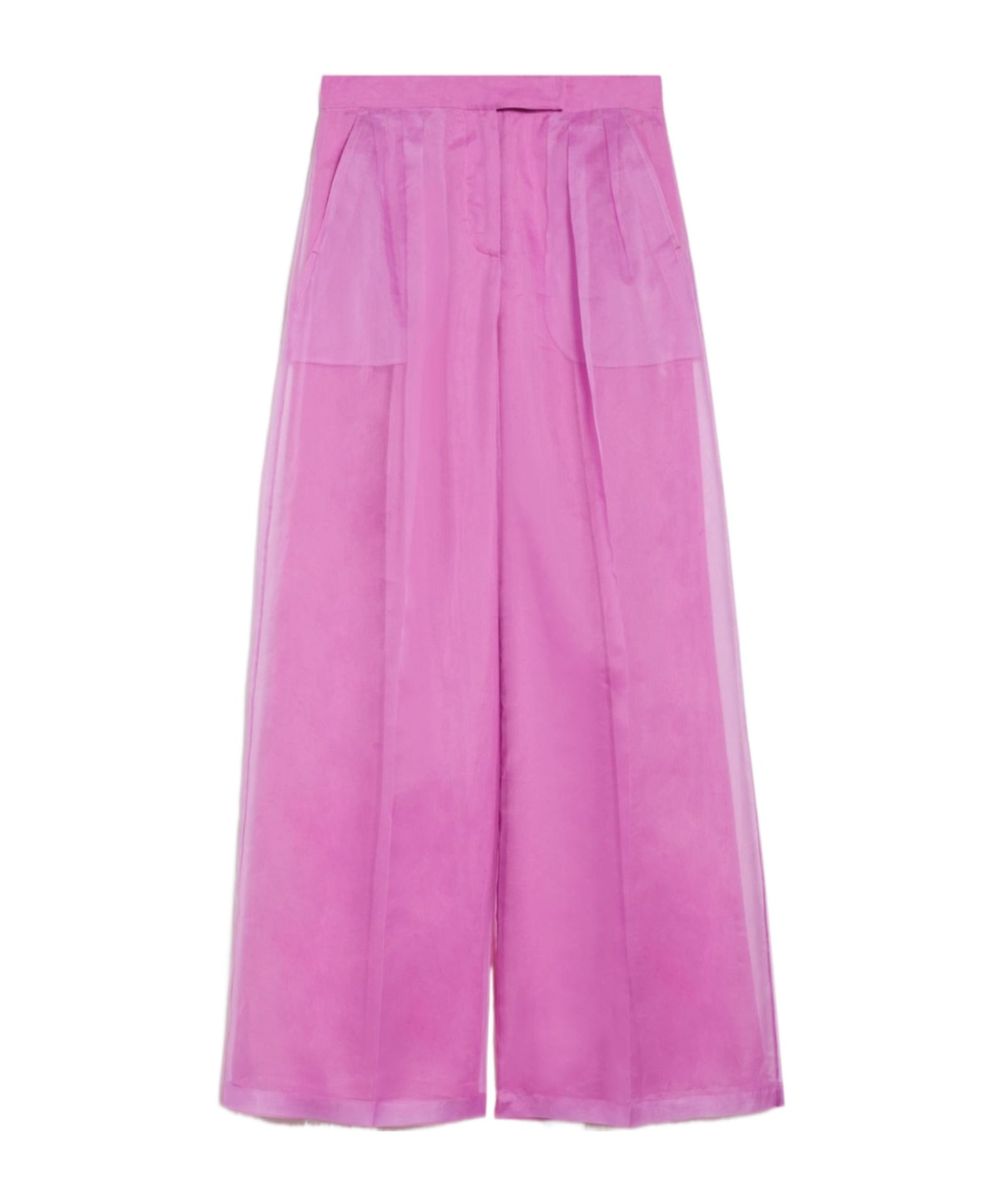Max Mara Wide-legged Casual Pants In Pink