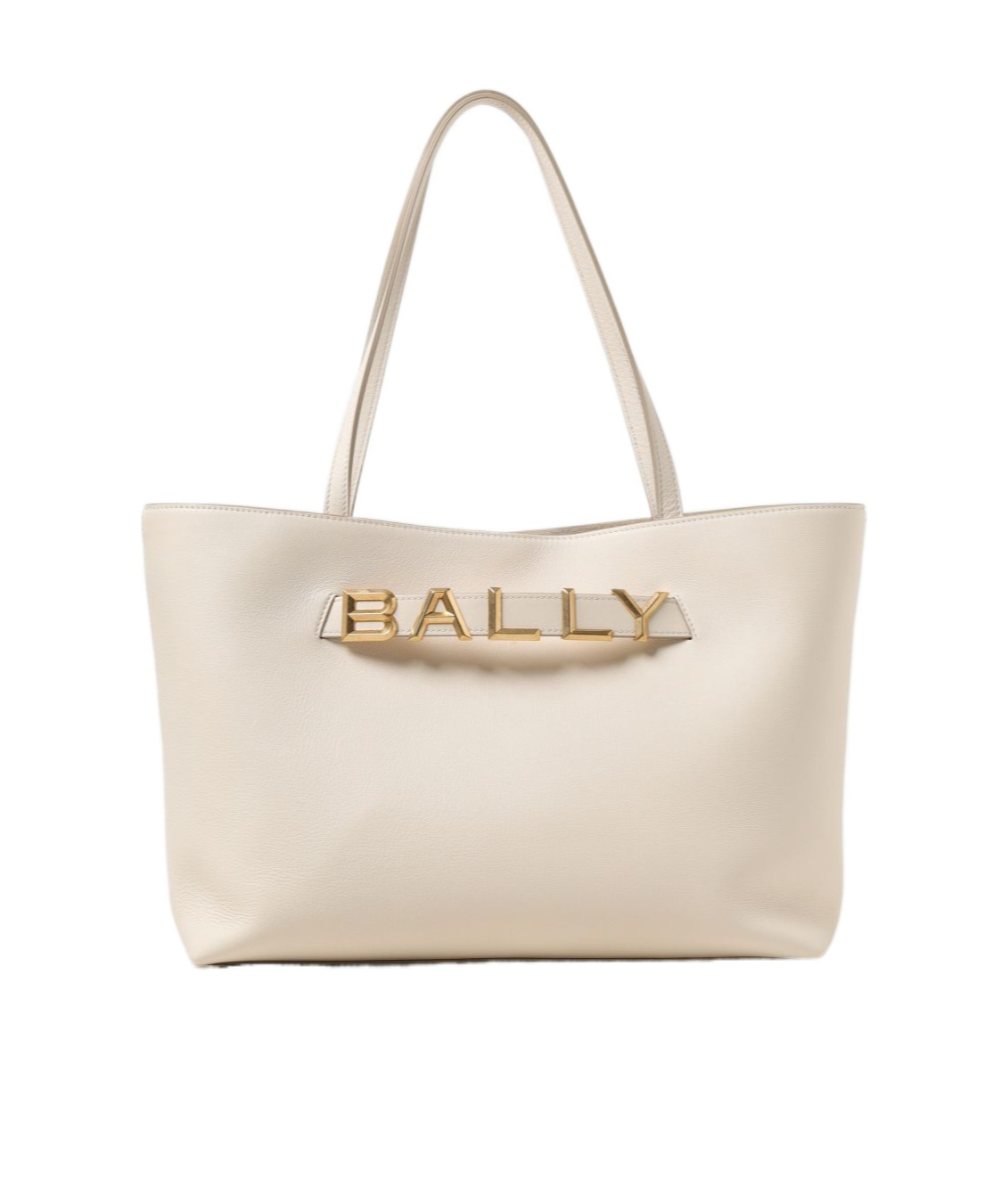 Shop Bally Alphabetic Sign Handbag In Nude