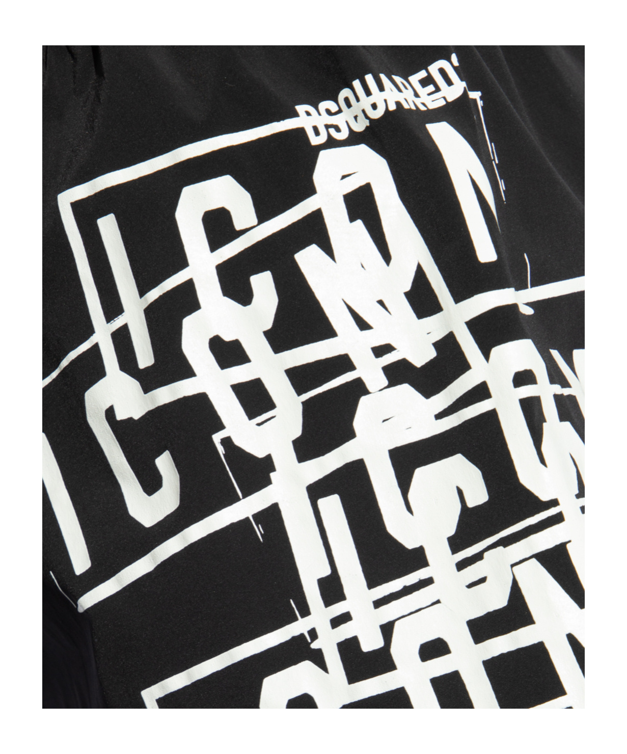 Dsquared2 Icon Logo-print Swim Shorts In Black
