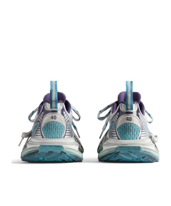 Shop Balenciaga Women's 3xl Sneaker In Light Blue/white/purple In Gray