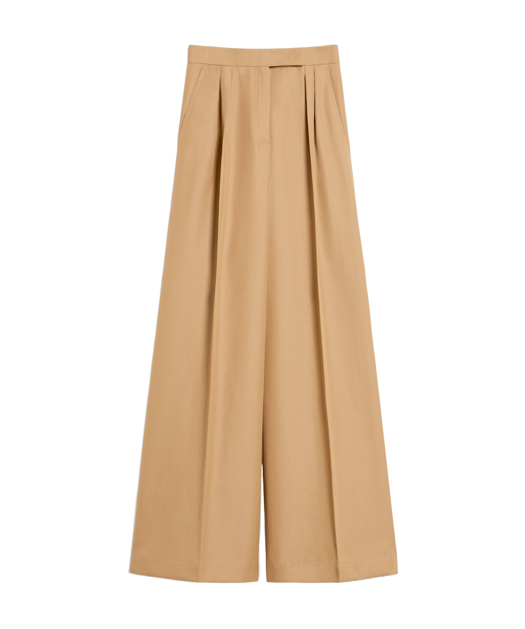 Max Mara Corte Pleated Casual Pants In Nude
