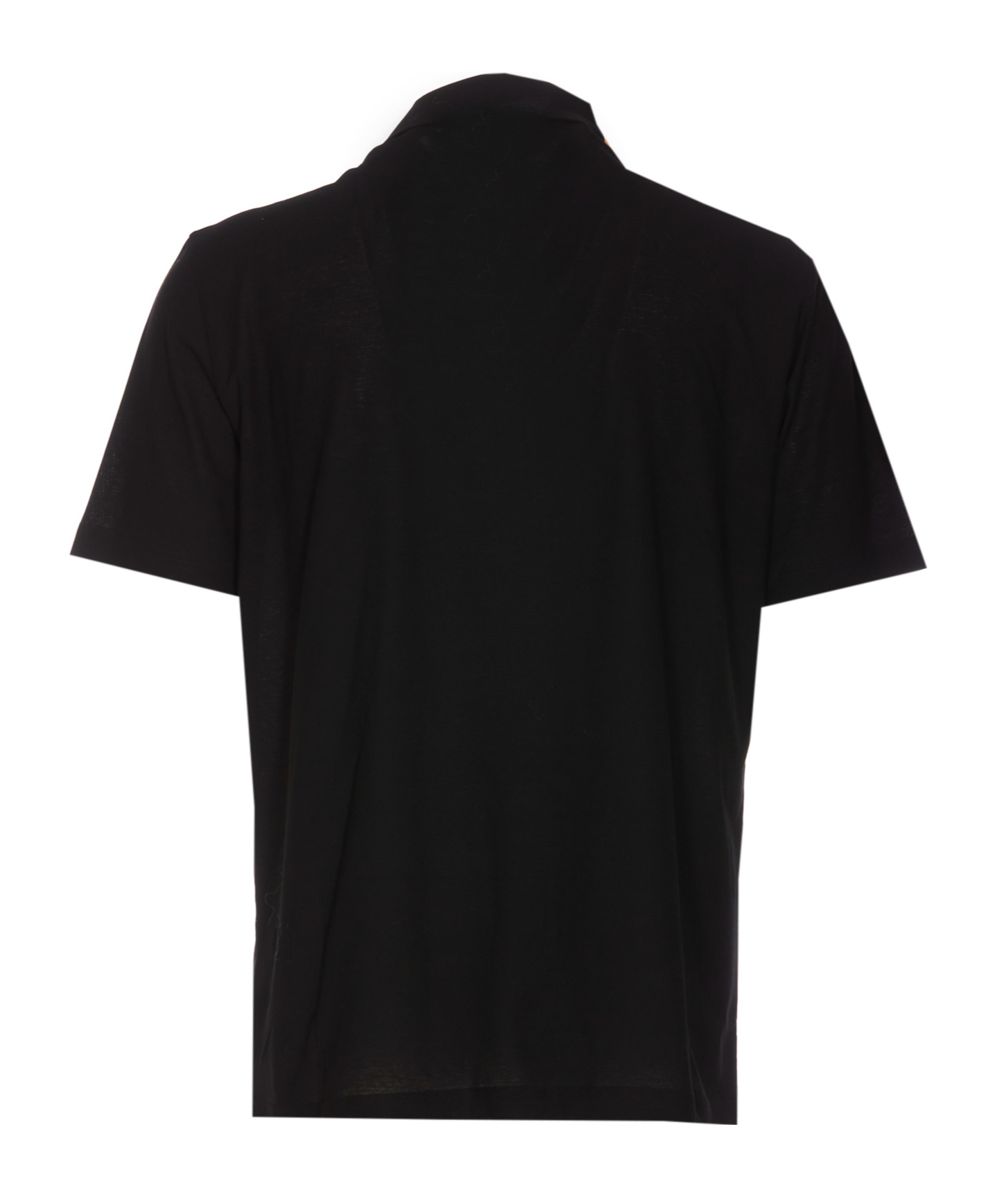 Herno Technical Functional Fabric Polo Shirt In Black