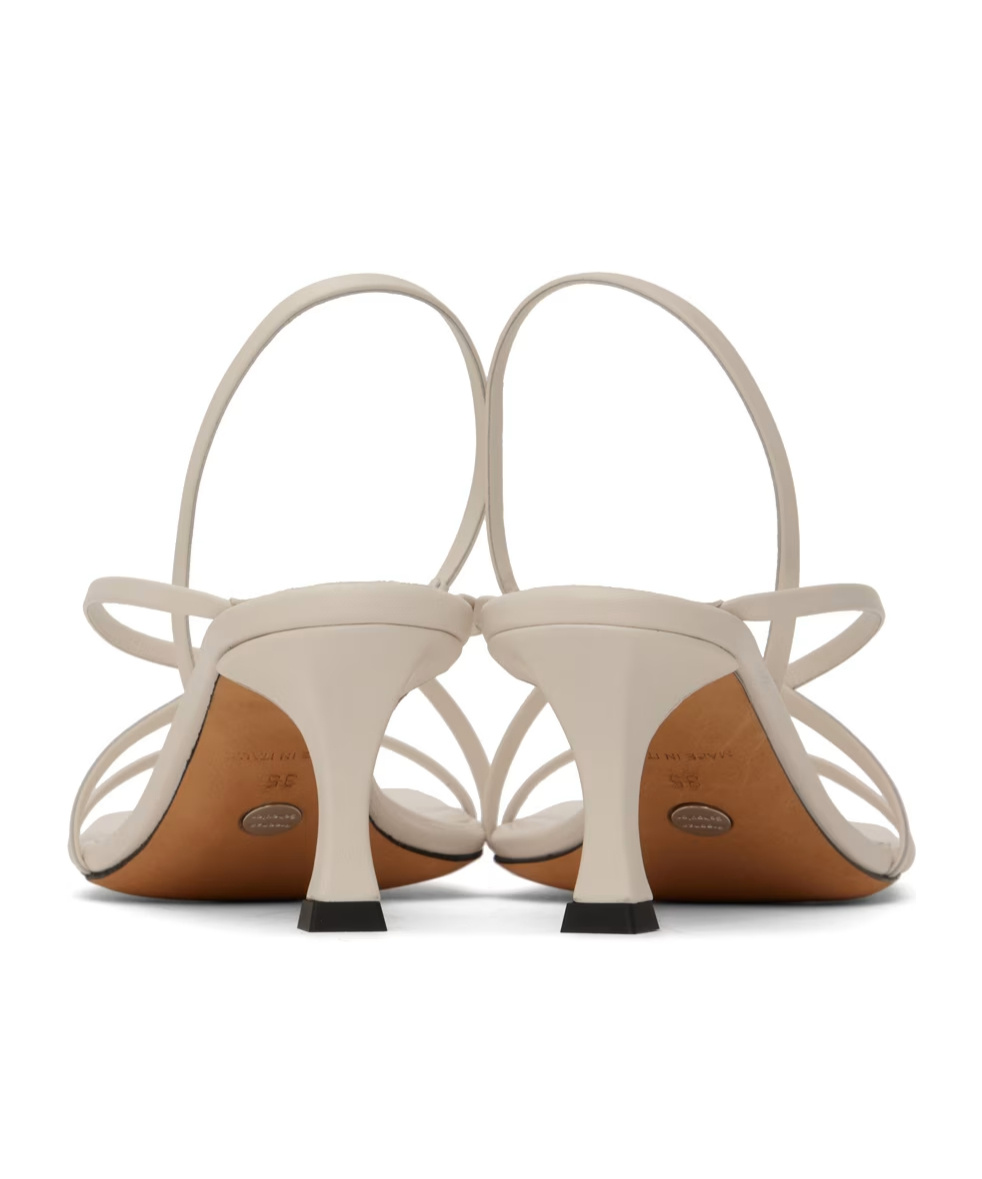 PROENZA SCHOULER SQUARE STRAPPY SANDALS WITH SQUARE HEAD AND HIGH HEELS 