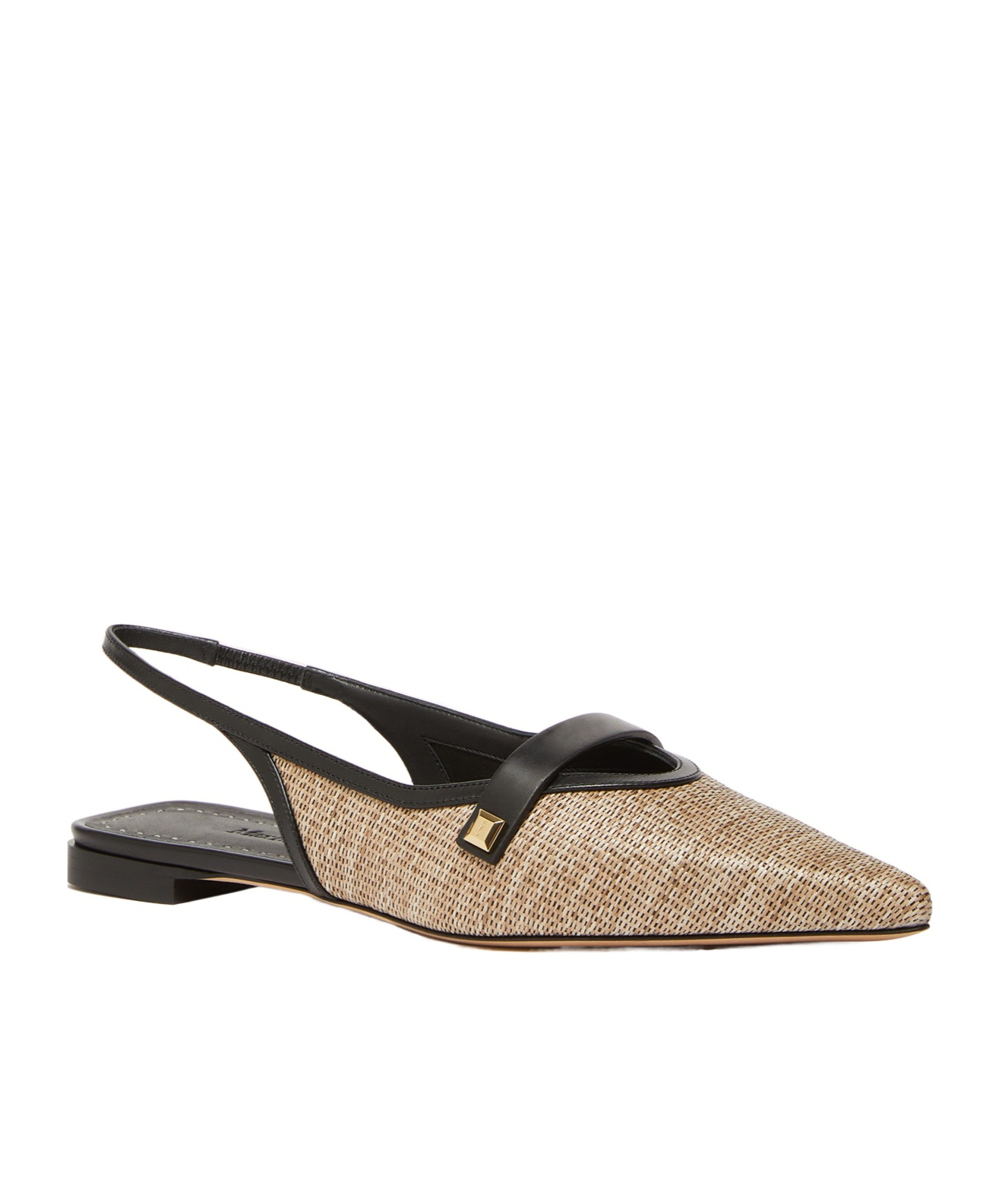 Max Mara Logo Details Flat Shoes In Black
