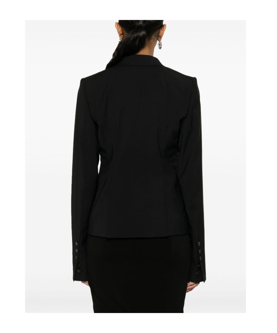 Rick Owens Wool Single-breasted Blazer In Black