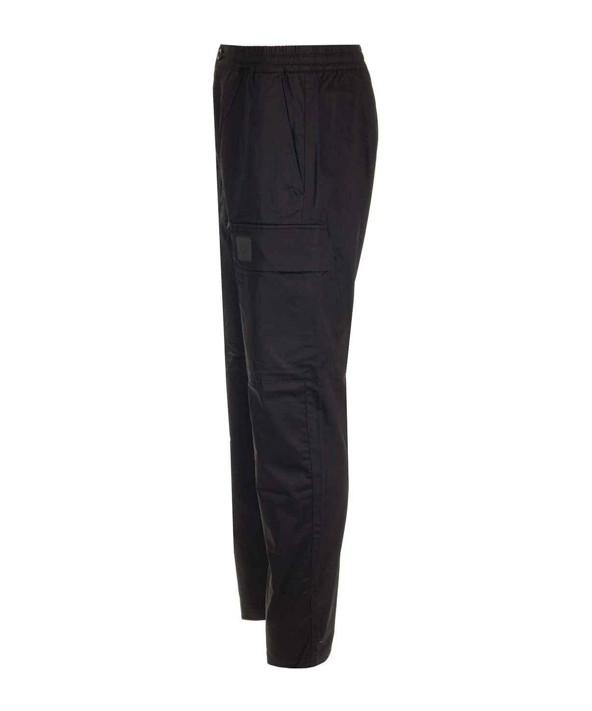 C.p. Company Stretch-cotton Cargo Trousers In Black