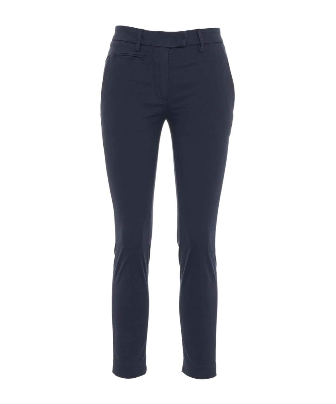 Dondup Cropped Slim Fit Trousers In Blue