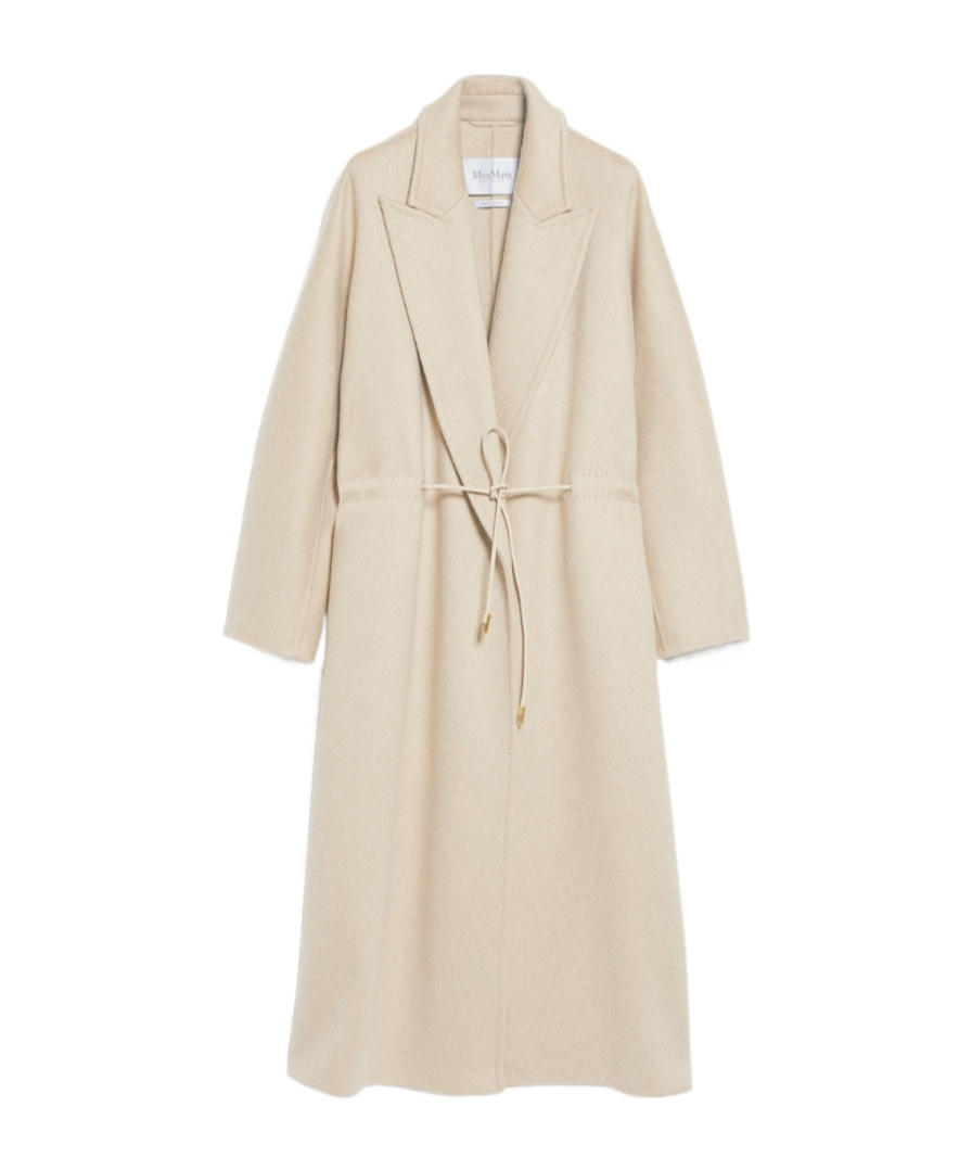 Max Mara Bertone Oversized Cashmere Coat In Nude