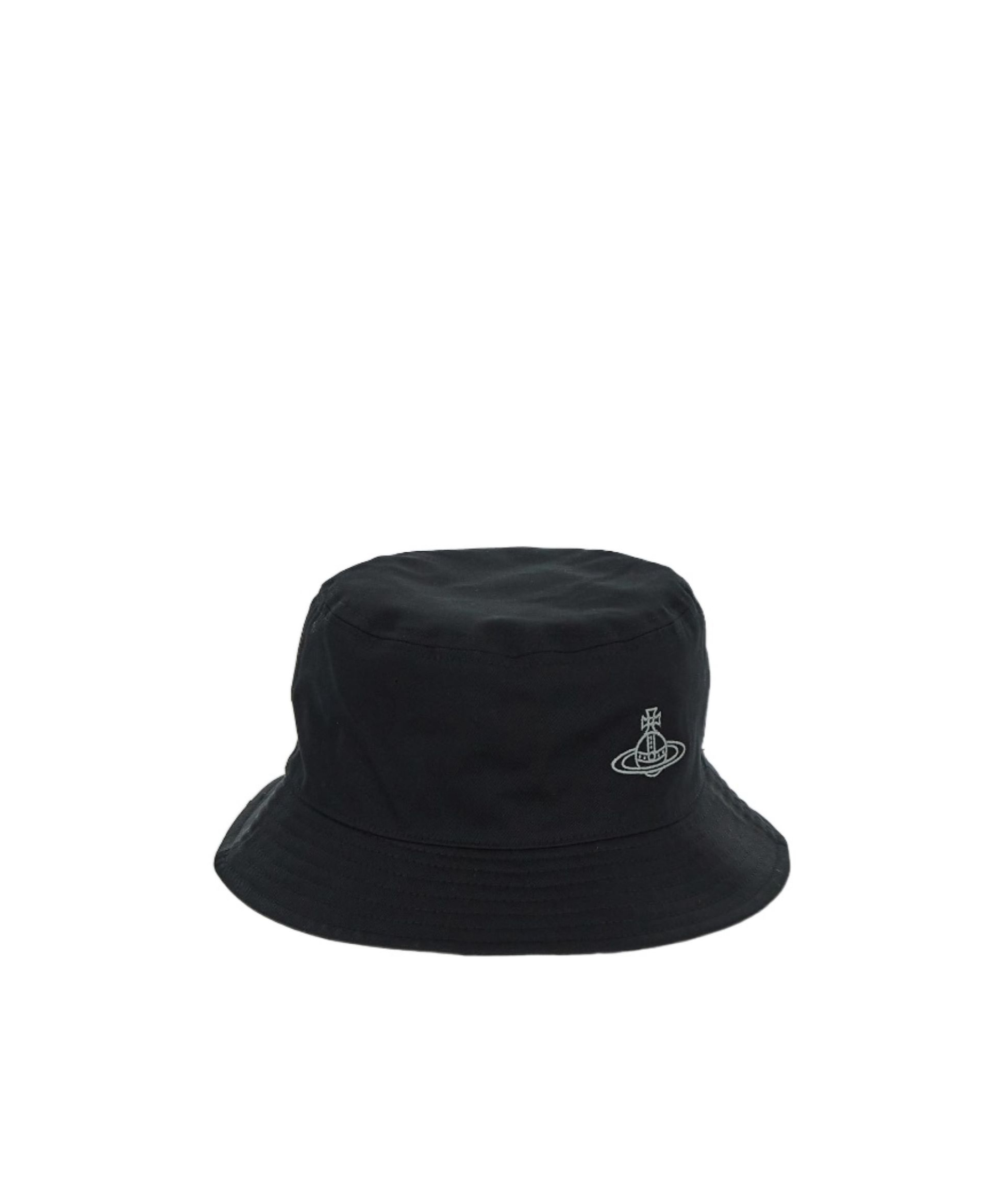 Vivienne Westwood Logo Fisherman's Hat In Black