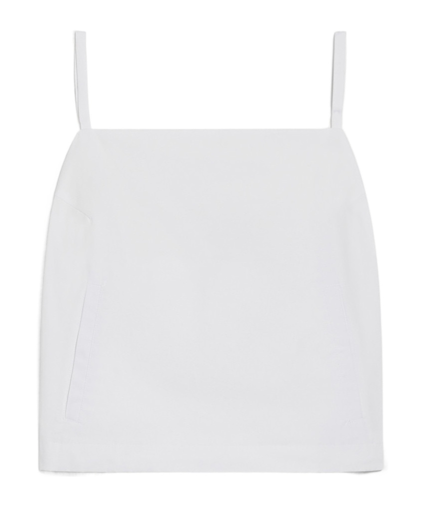 Sportmax White Carmine Tank Top In White