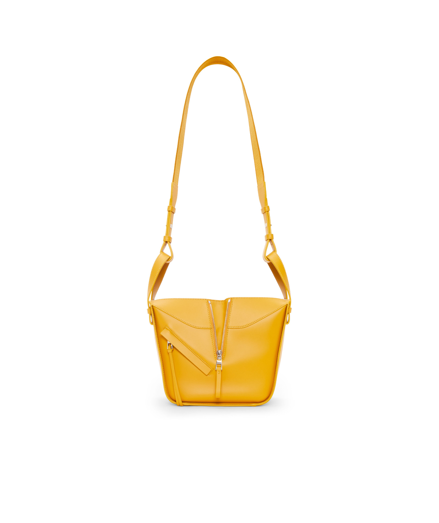 Loewe Compact Hammock Bag In Satin Calfskin In Yellow