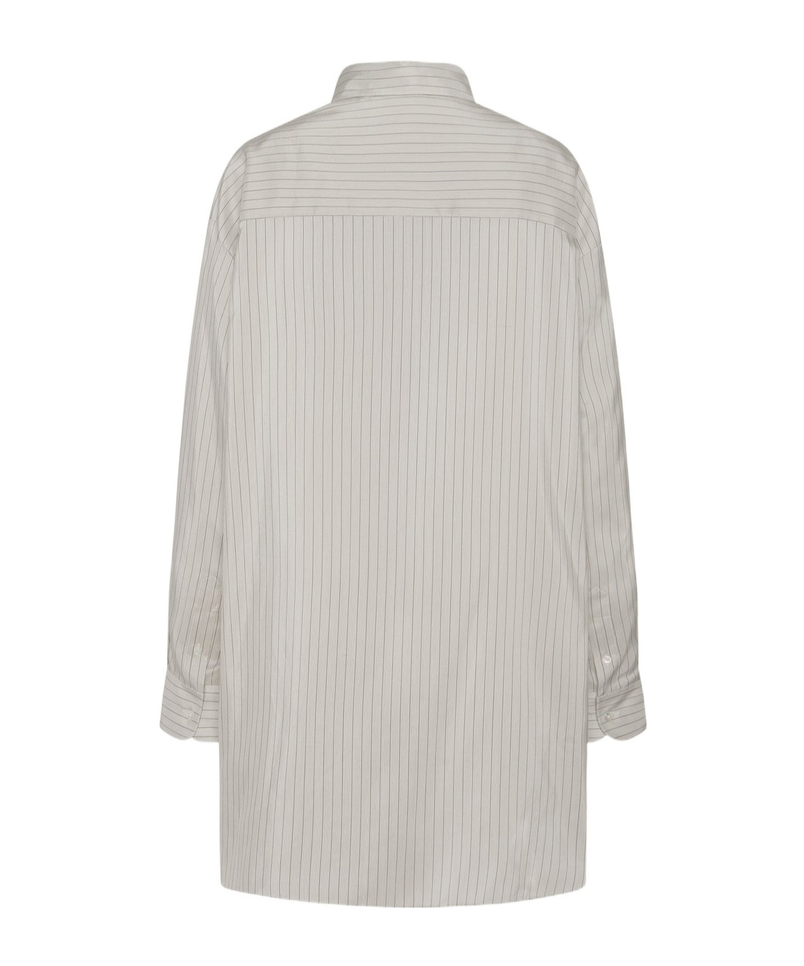 Shop The Row Striped Long-sleeved Shirt In White