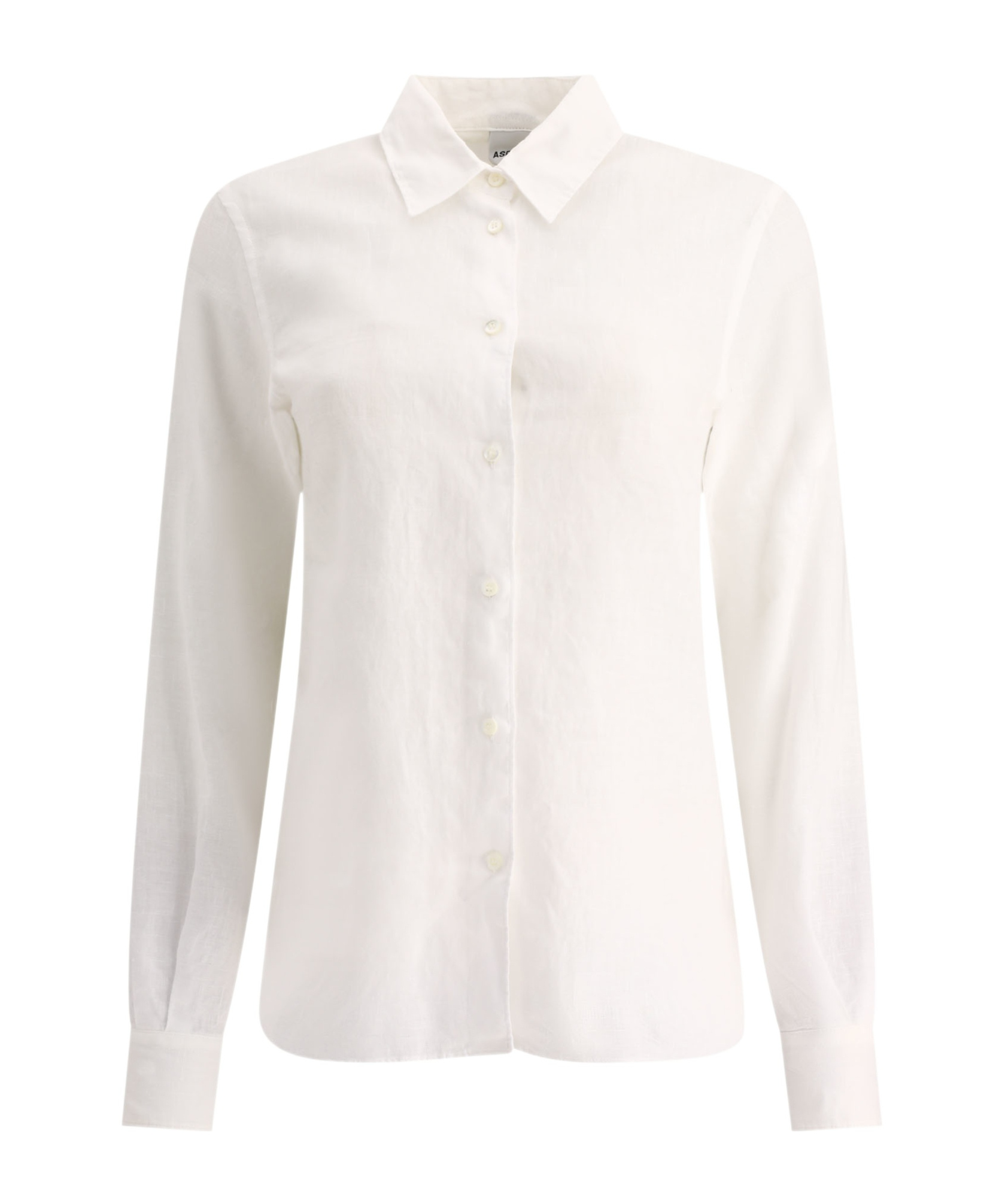 Aspesi Button-up Long-sleeved Shirt In White