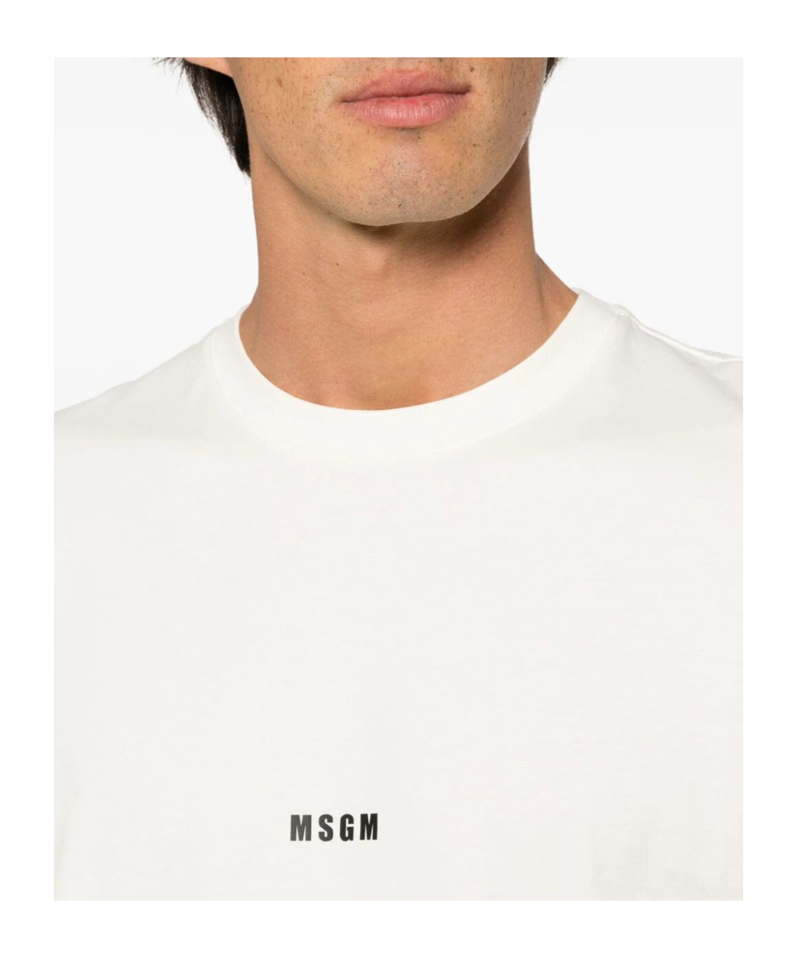 Msgm Logo-print Cotton T-shirt In White