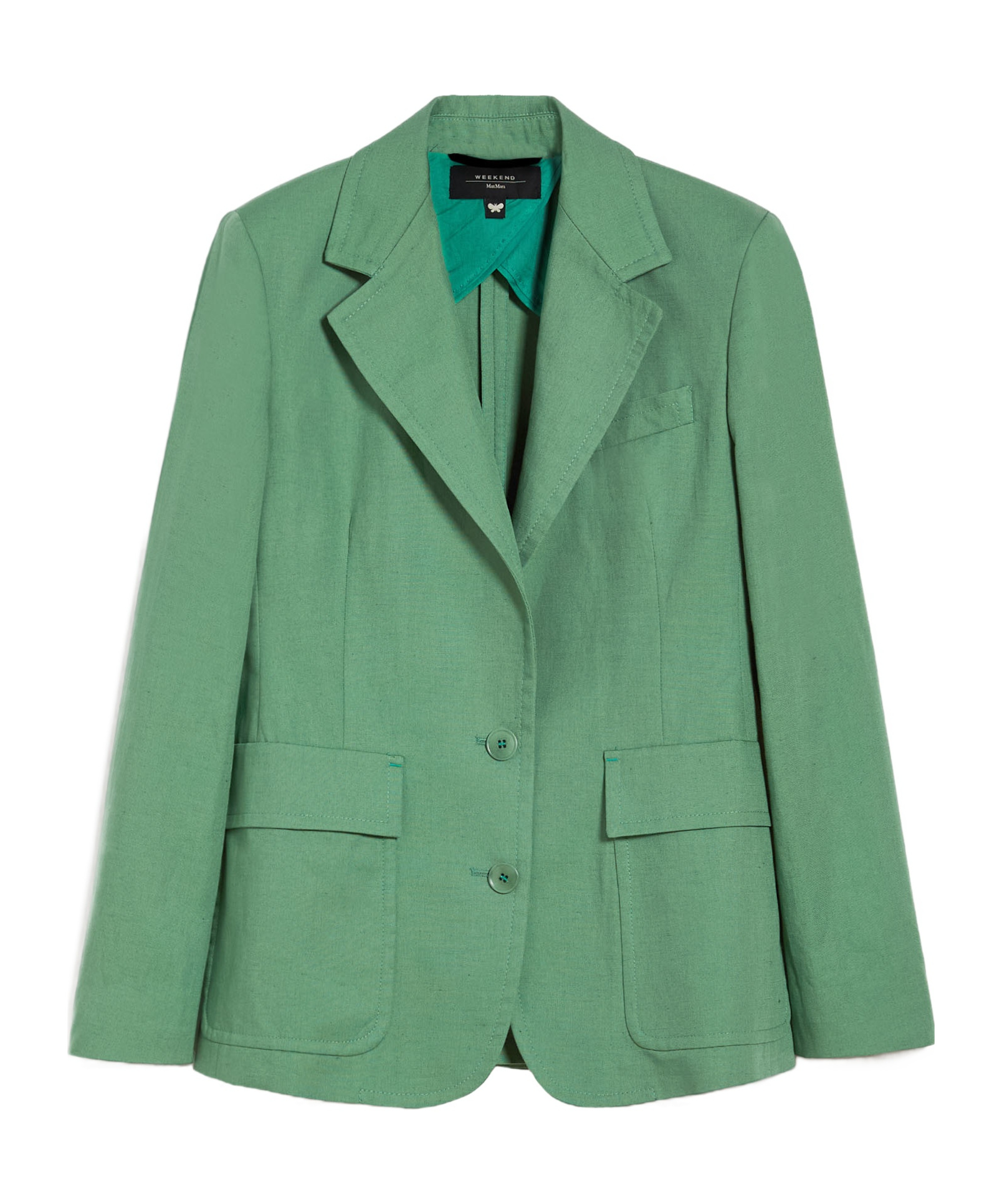 Weekend Max Mara Lamine Blazer In Green