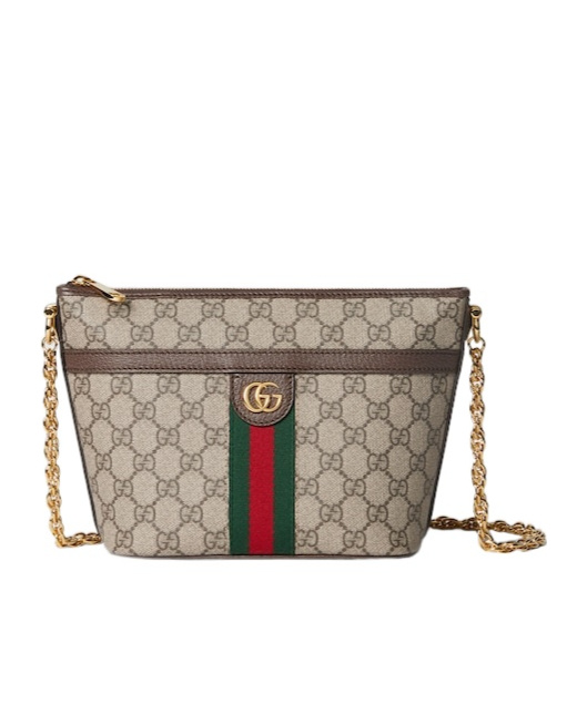 Gucci Mini Ophidia Gg Shoulder Bag In Beige, Brown, Multi-color