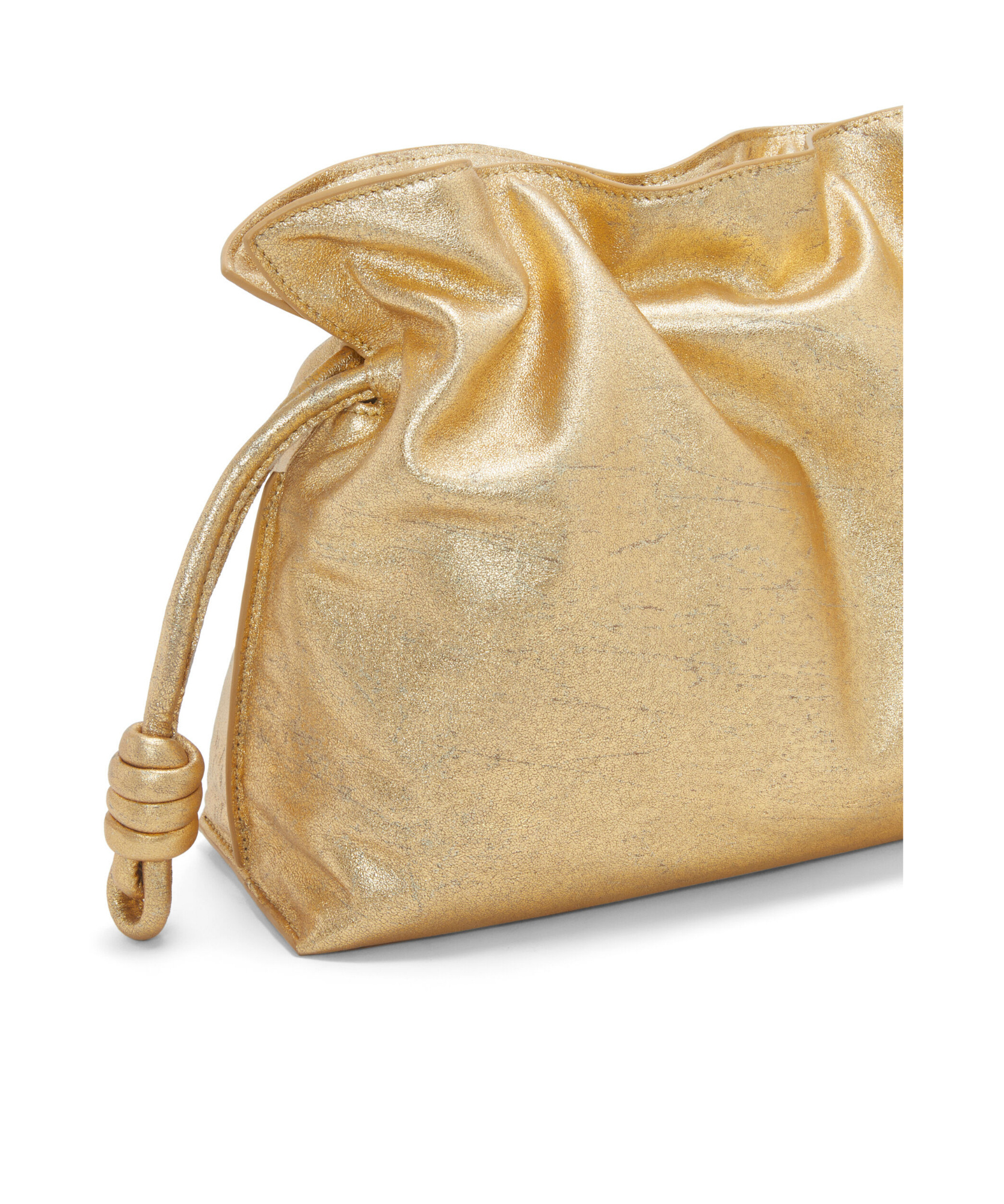 Loewe Flamenco Mini Leather Clutch Bag In Yellow