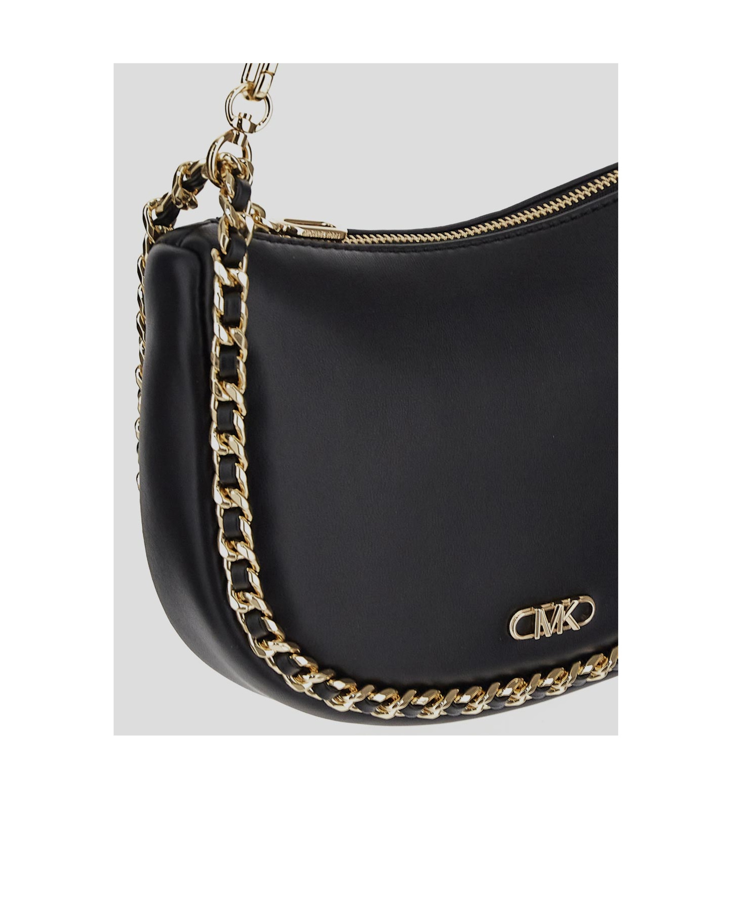 Michael Michael Kors Kendall Leather Clutch Bag In Black