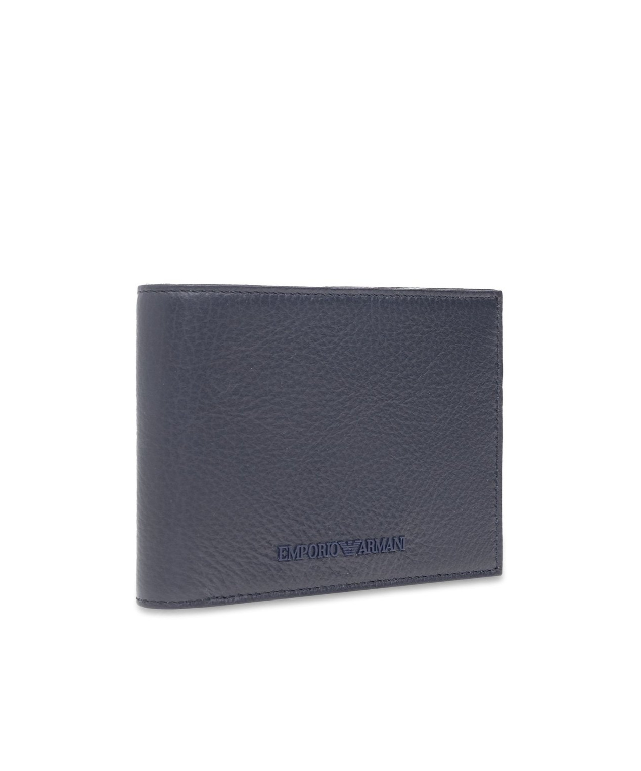 Emporio Armani Logo-rubberised Leather Wallet And Card Holder (set Of Two) In Black