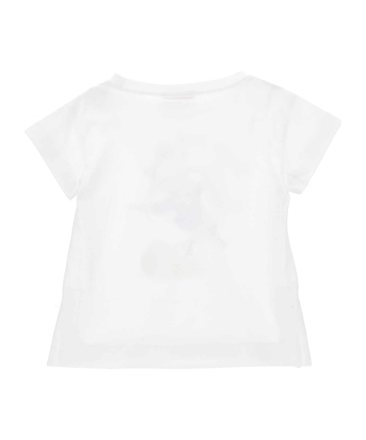 Monnalisa Graphic-print Rhinestone-embellished T-shirt In White