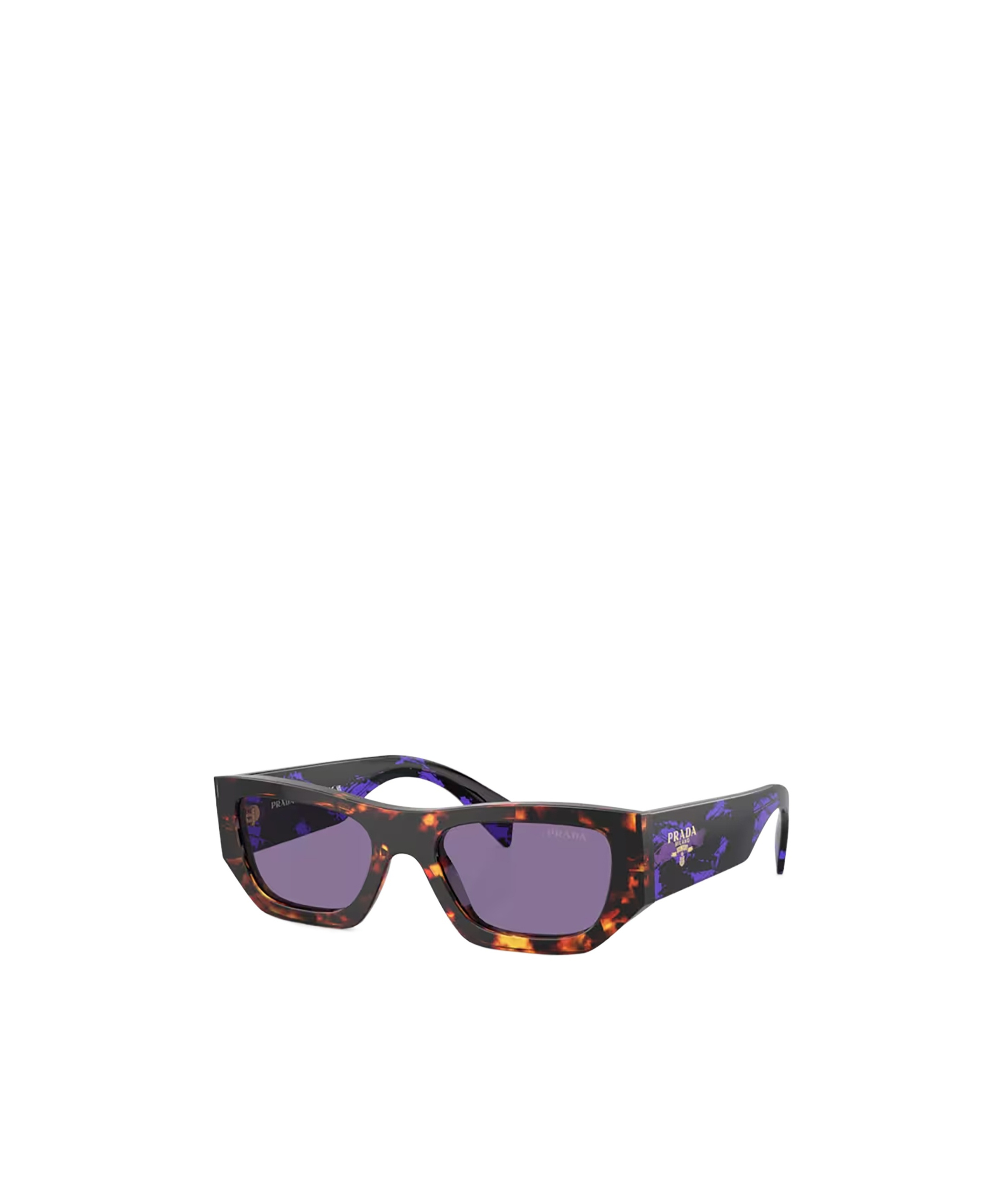 Prada Eyewear Rectangular Frame Sunglasses In Purple