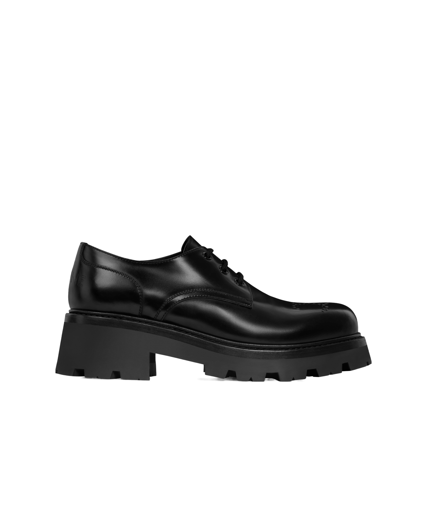 Celine Cameron Derby Triomphe 45 Polished Bull Black