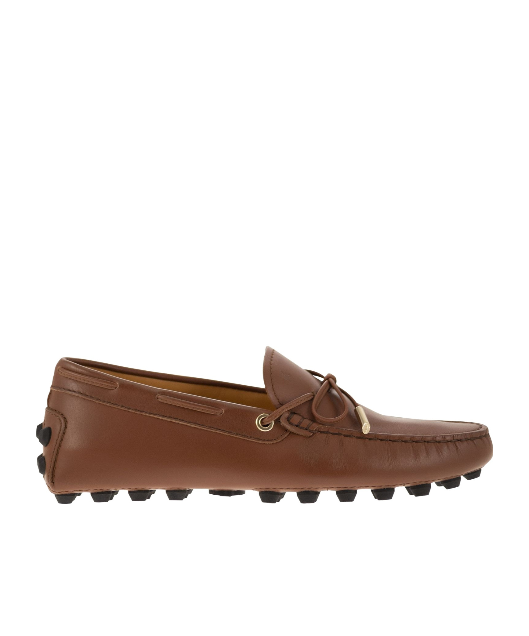 Tod's Brown Smooth Leather Loafers In Brown