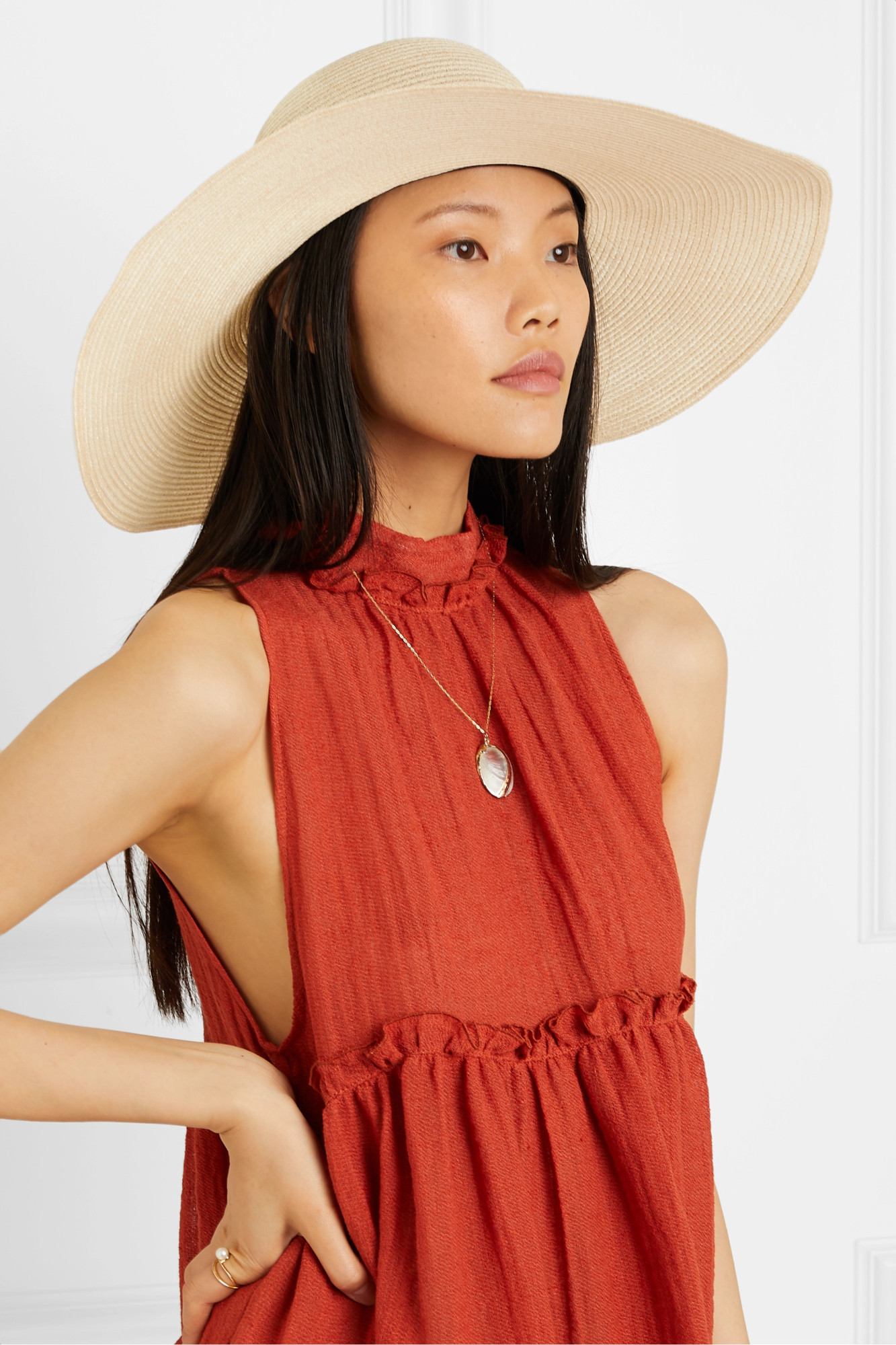 Maison Michel Blanche Hat In White