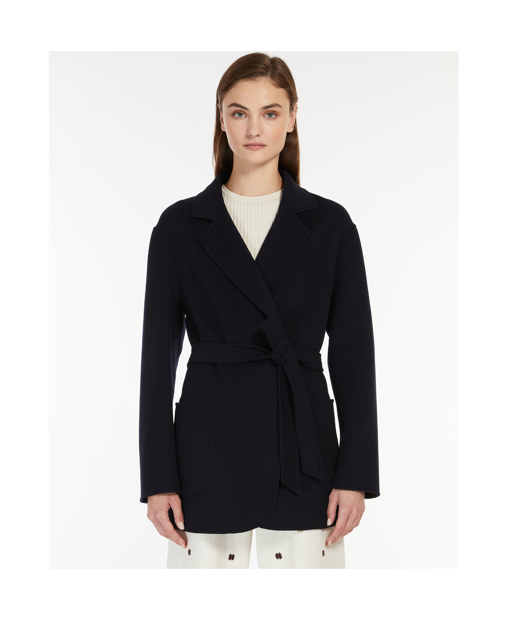 Weekend Max Mara Single-breasted Wool Jacket In Black