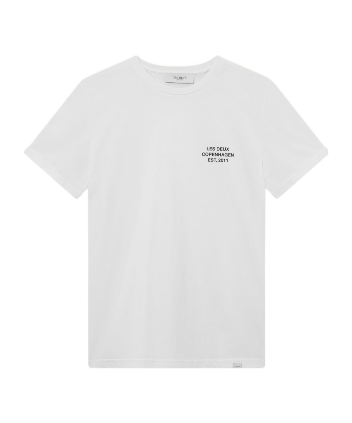 Les Deux T-shirt With Round Neck And Short Sleeves In White