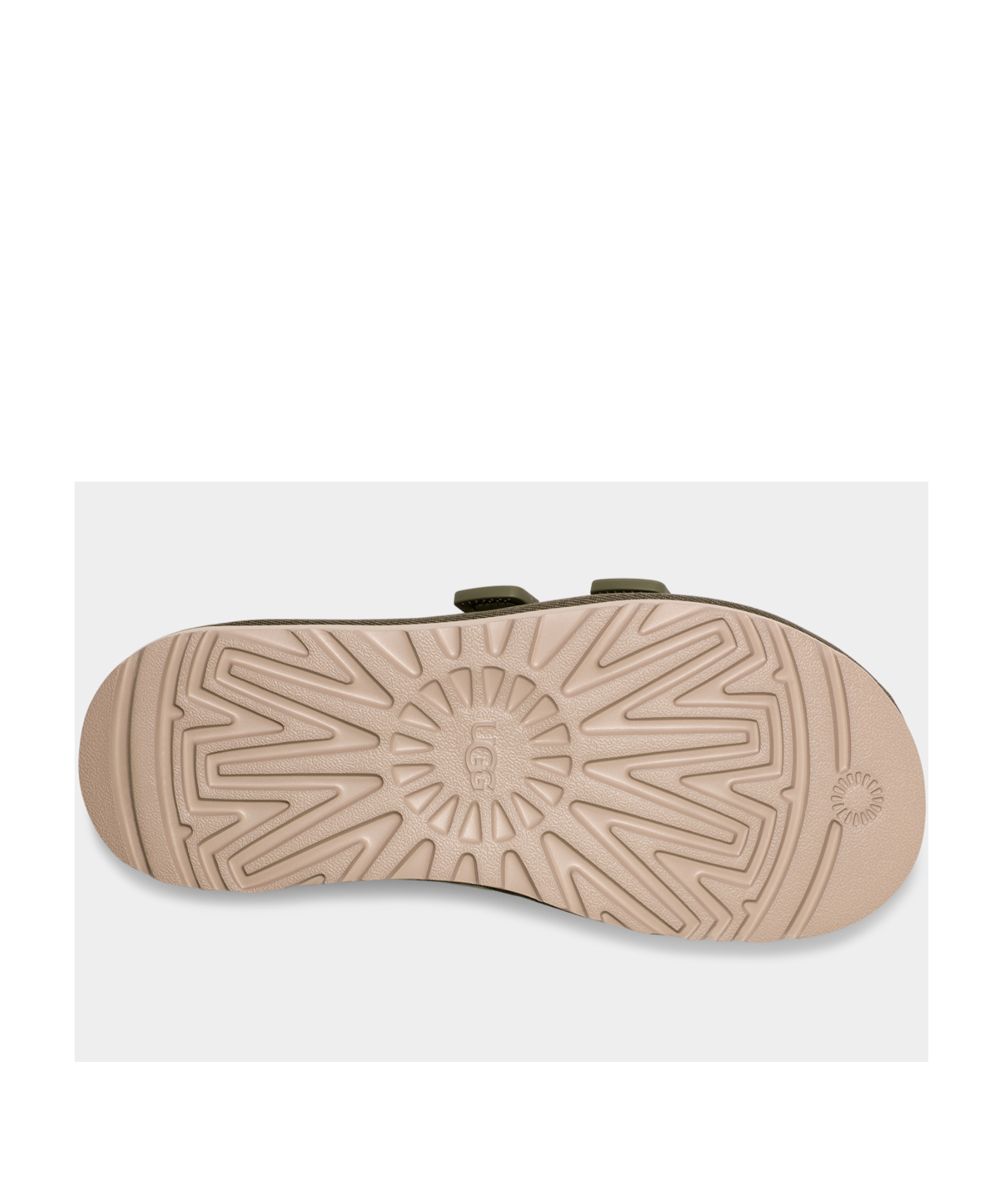 Ugg Goldencoast Strap Slide 'shaded Clover' In Nude