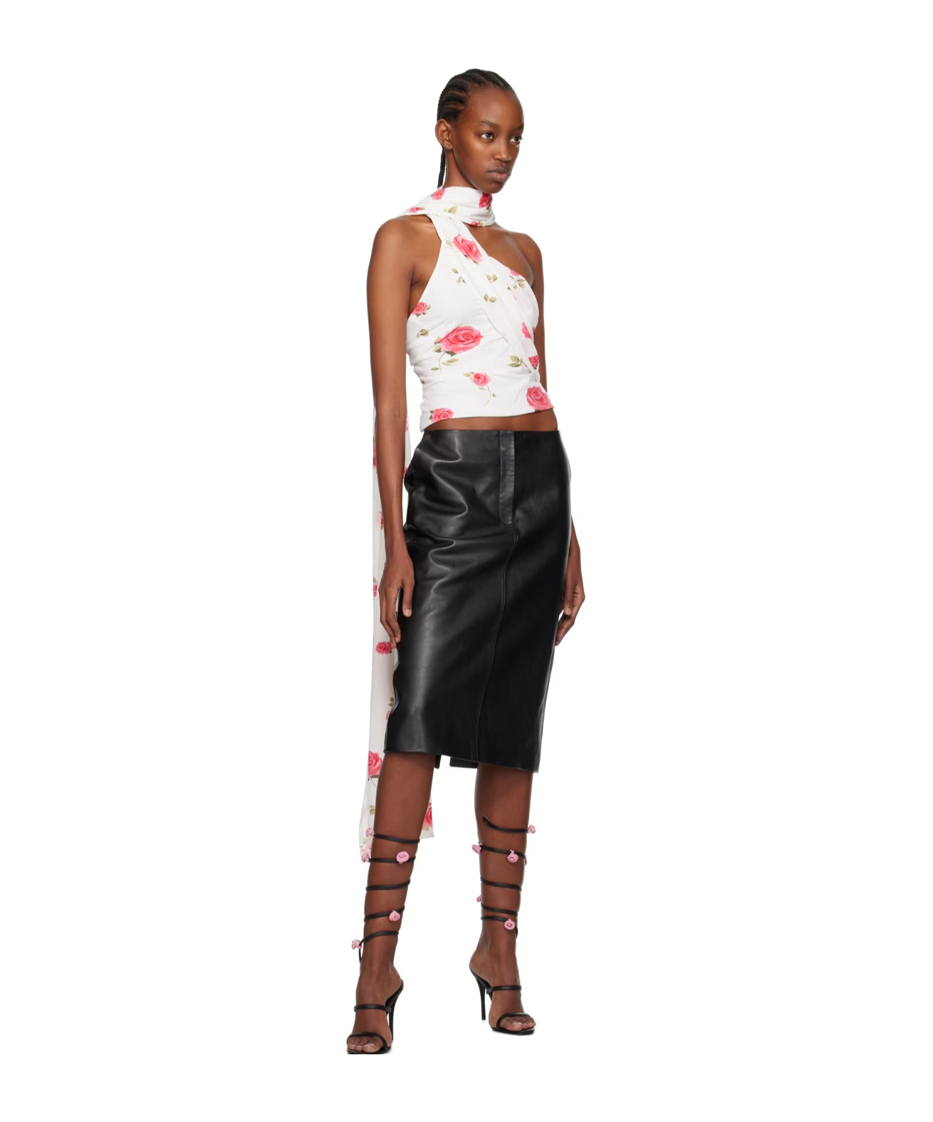 Magda Butrym Body-wrapped Design Vest In White