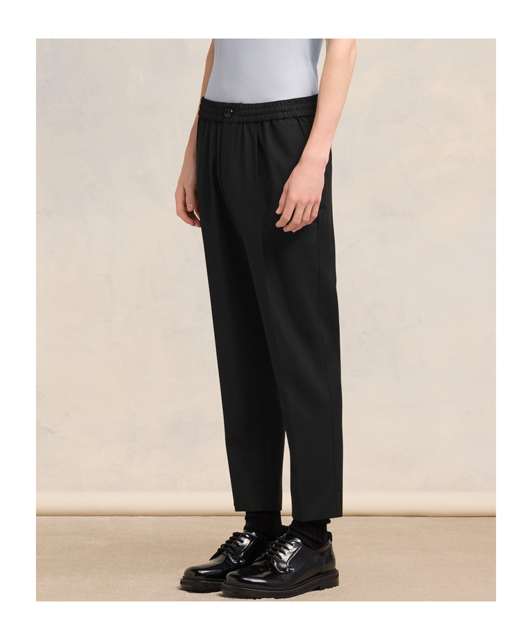 AMI ALEXANDRE MATTIUSSI AMI TAPERED ELASTICATED WAIST PANT