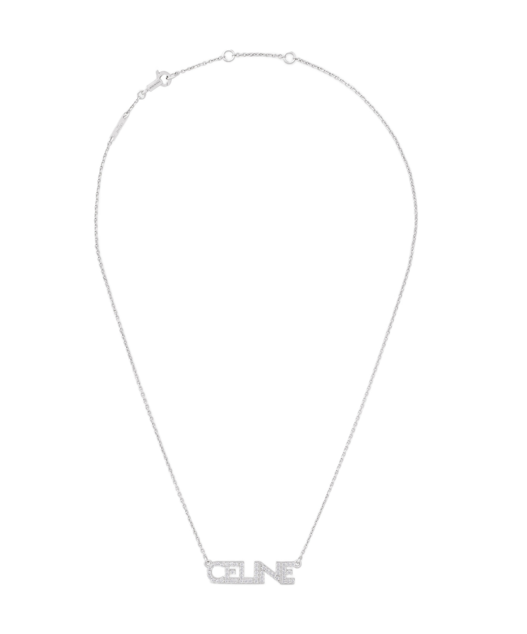 Celine Monochroms Necklace In White