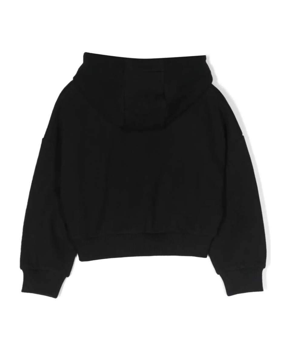 Balmain Logo-print Cotton Hoodie In Black