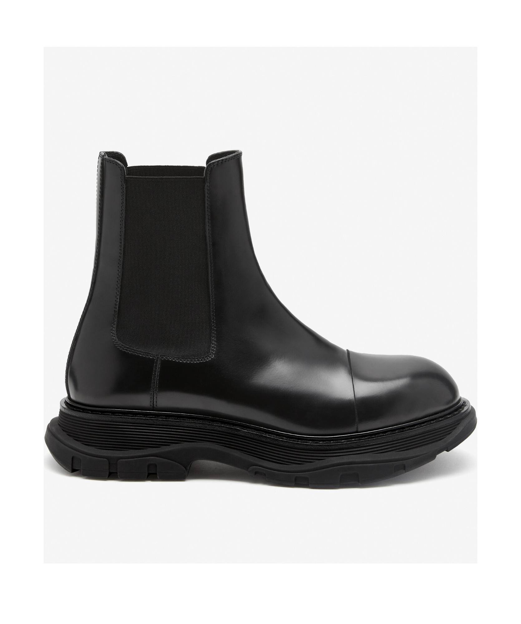 Alexander Mcqueen Alexander Mc Queen Leather Chelsea Boots In Black