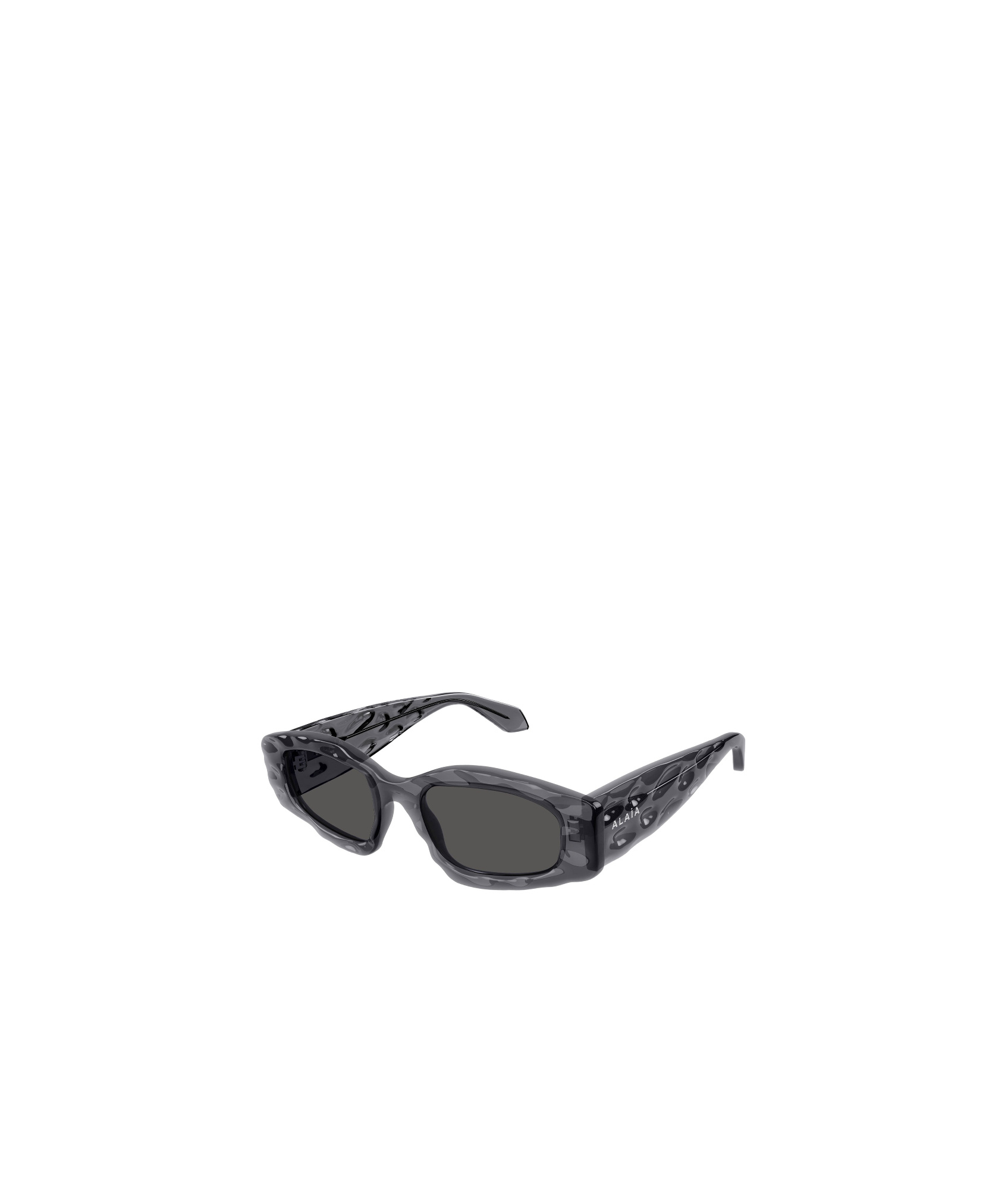Shop Alaïa Rectangle-frame Sunglasses In Black