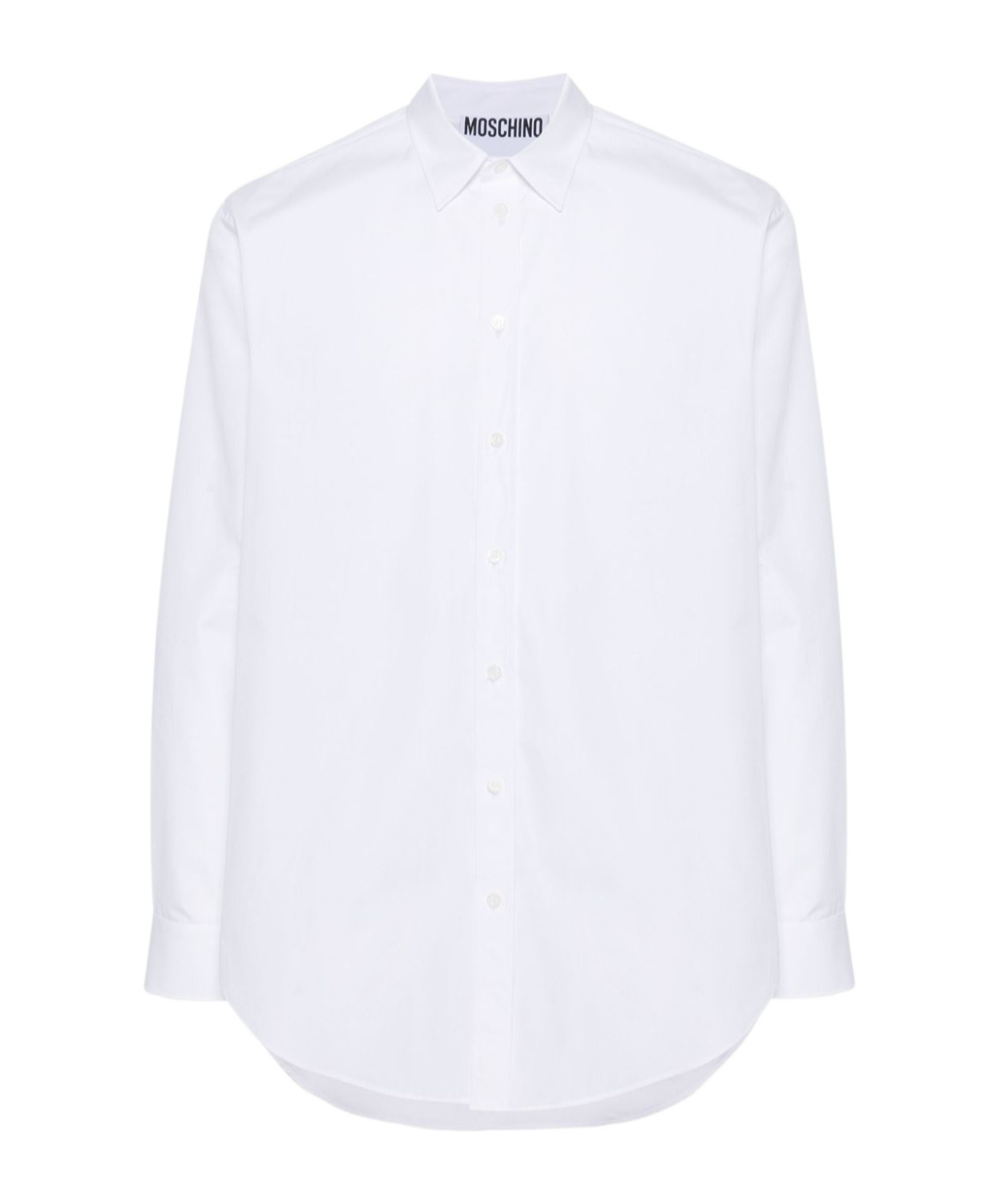 Moschino Printed Cuff Shirt With Unique In White