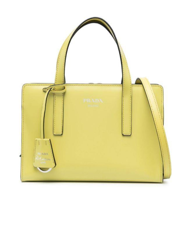 Prada Re-edition 1995 Tote Bag In Yellow