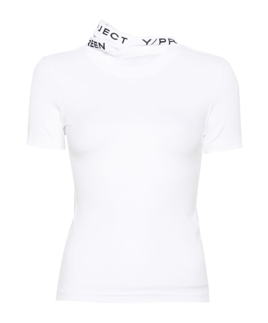 Y/project T-shirt With Jacquard Logo In White