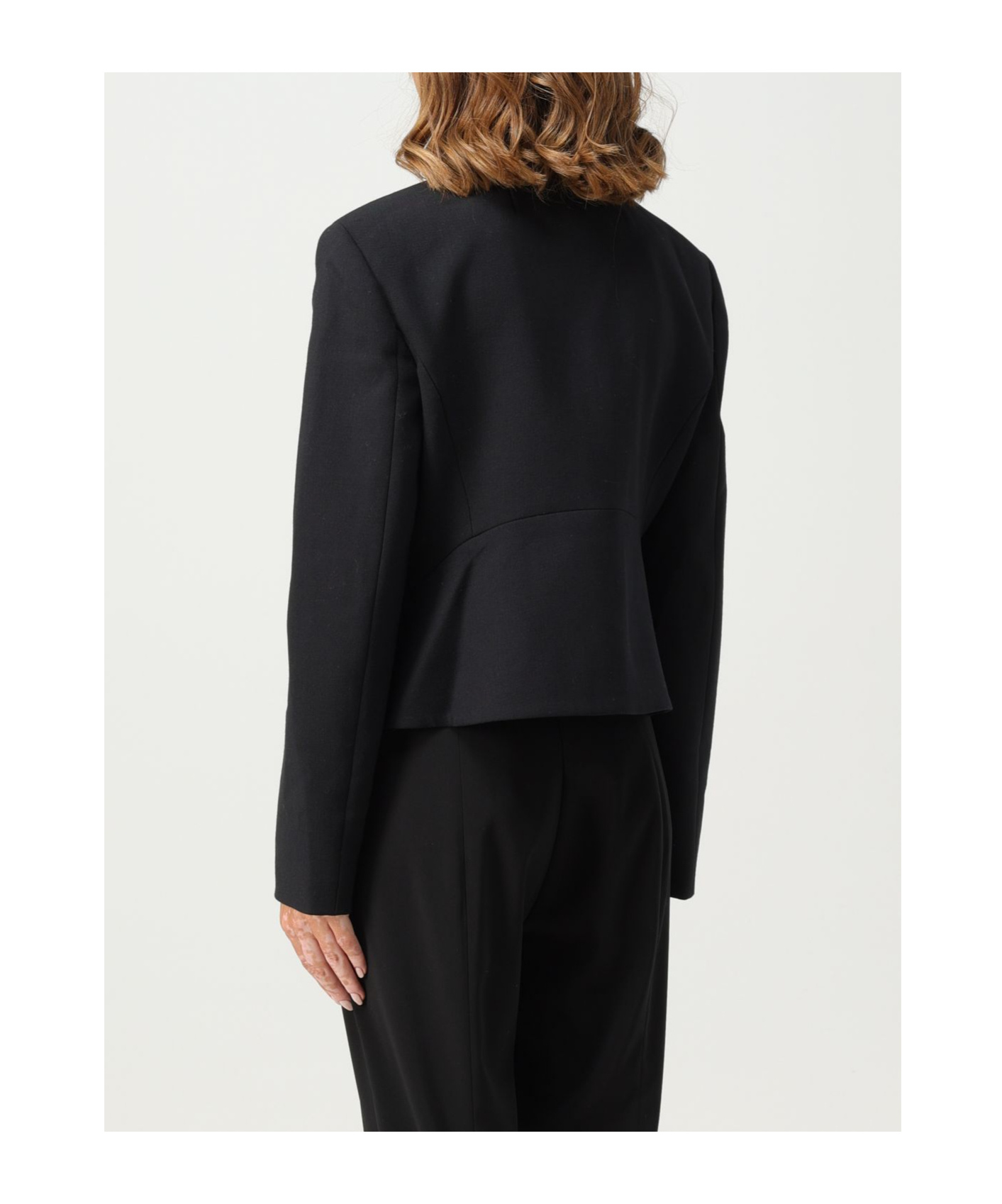 Theory Giacca Button-up Cropped Jacket In Black