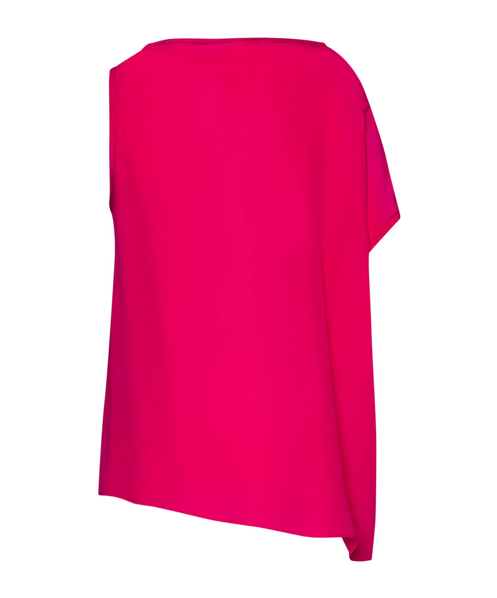 ALYSI ALYSI ASYMMETRIC SATIN BLOUSE
